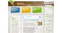 Desktop Screenshot of magestiondepatrimoine.com
